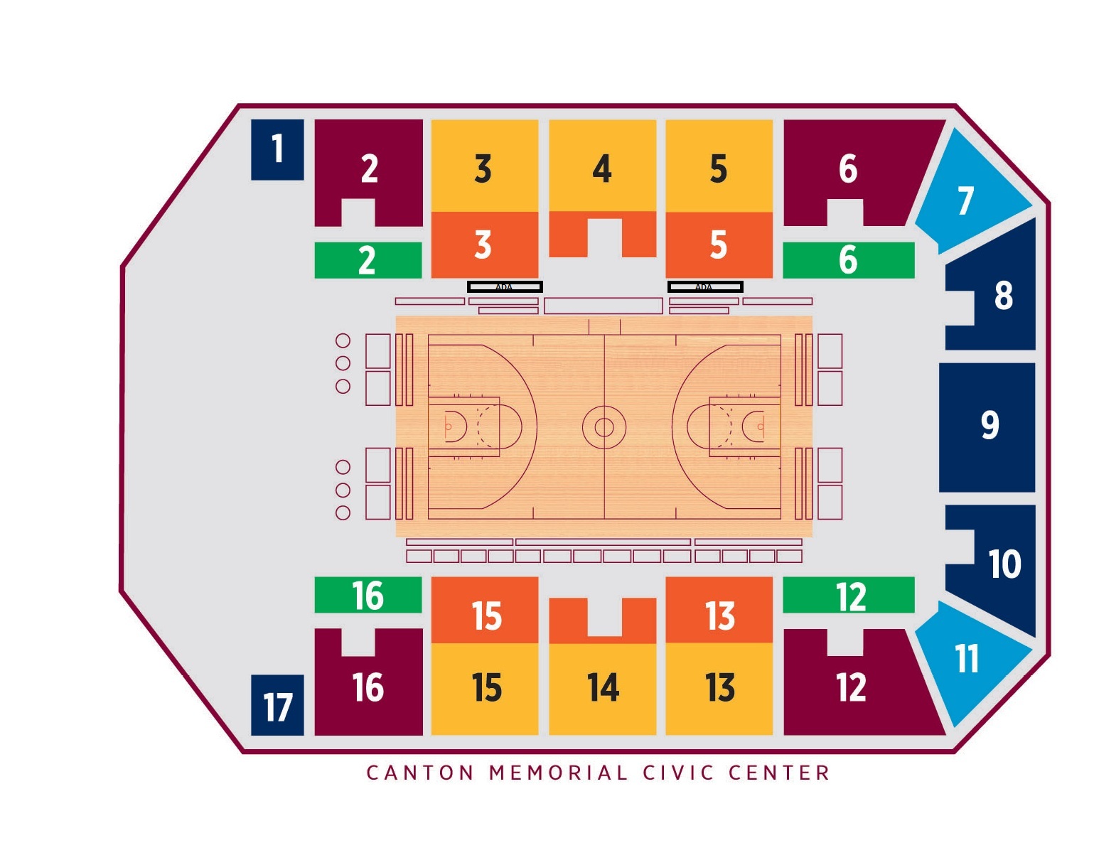 Canton Civic Center Seating Chart